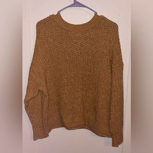 Cozy Brown Knit Sweater